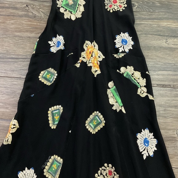 Roberto Cavailli Silk Jewel Dress - Picture 5 of 8